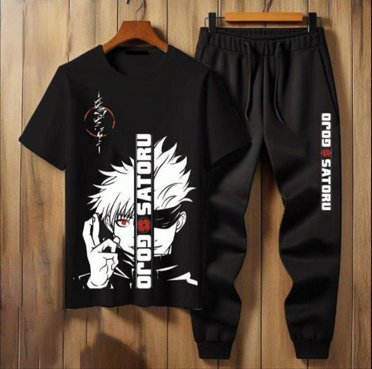 2 pcs man's jersey printed track suit